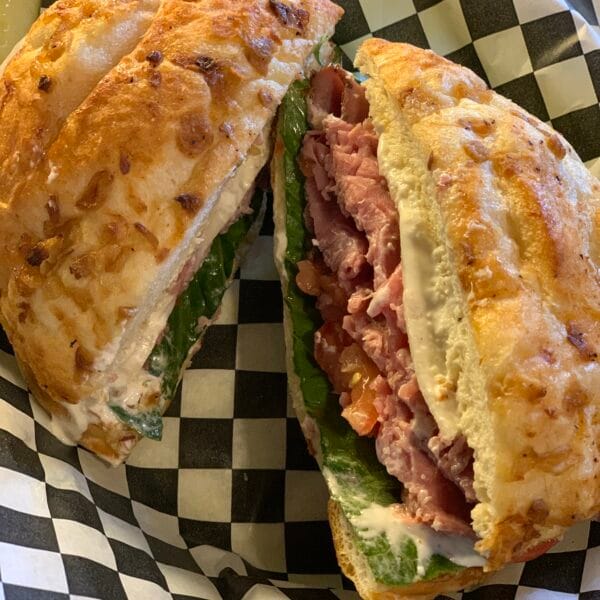 Sliced Roast Beef Onion Roll