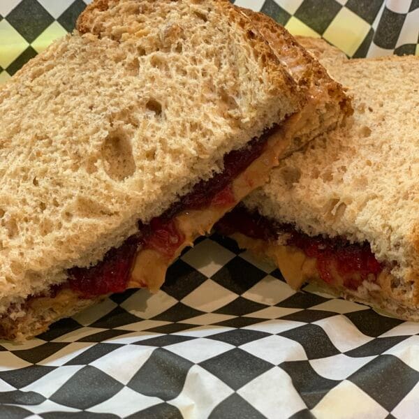 PB&J with Chips and Pickle